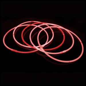 20 Inch Glow Stick Necklaces - Red