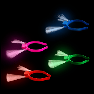 LED Flashing Fiber Optic Headbands