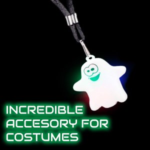 LED Halloween Necklace - Ghost