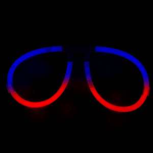 Glow Eyeglasses - Aviator - Bi Red/Blue