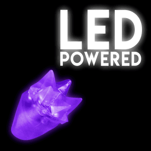LED Flashing Spike Ring- Purple