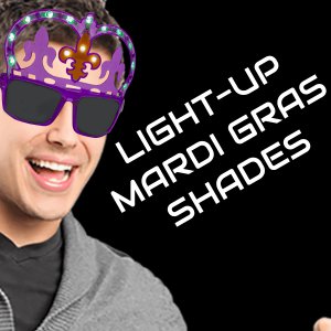 Light-Up Mardi Gras Shades