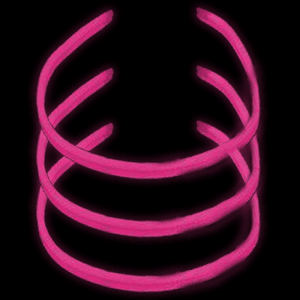22'' Twister Glowstick Necklaces - Pink