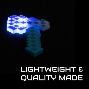 Light Up Pixel Axe (Dark Blue & Light Blue)