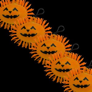 LED Halloween Puffer with Clip- Orange