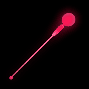 LED Light Up Circle Cocktail Stirrers - Red