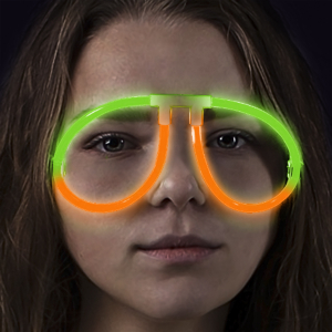 Glow Eyeglasses - Aviator - Bi Orange/Green