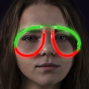 Glow Eyeglasses - Aviator - Bi Red/Green