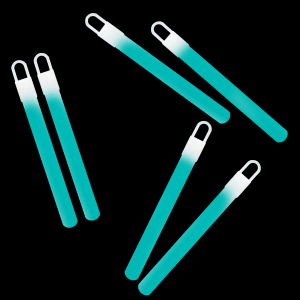 4 Inch Light Sticks - Aqua