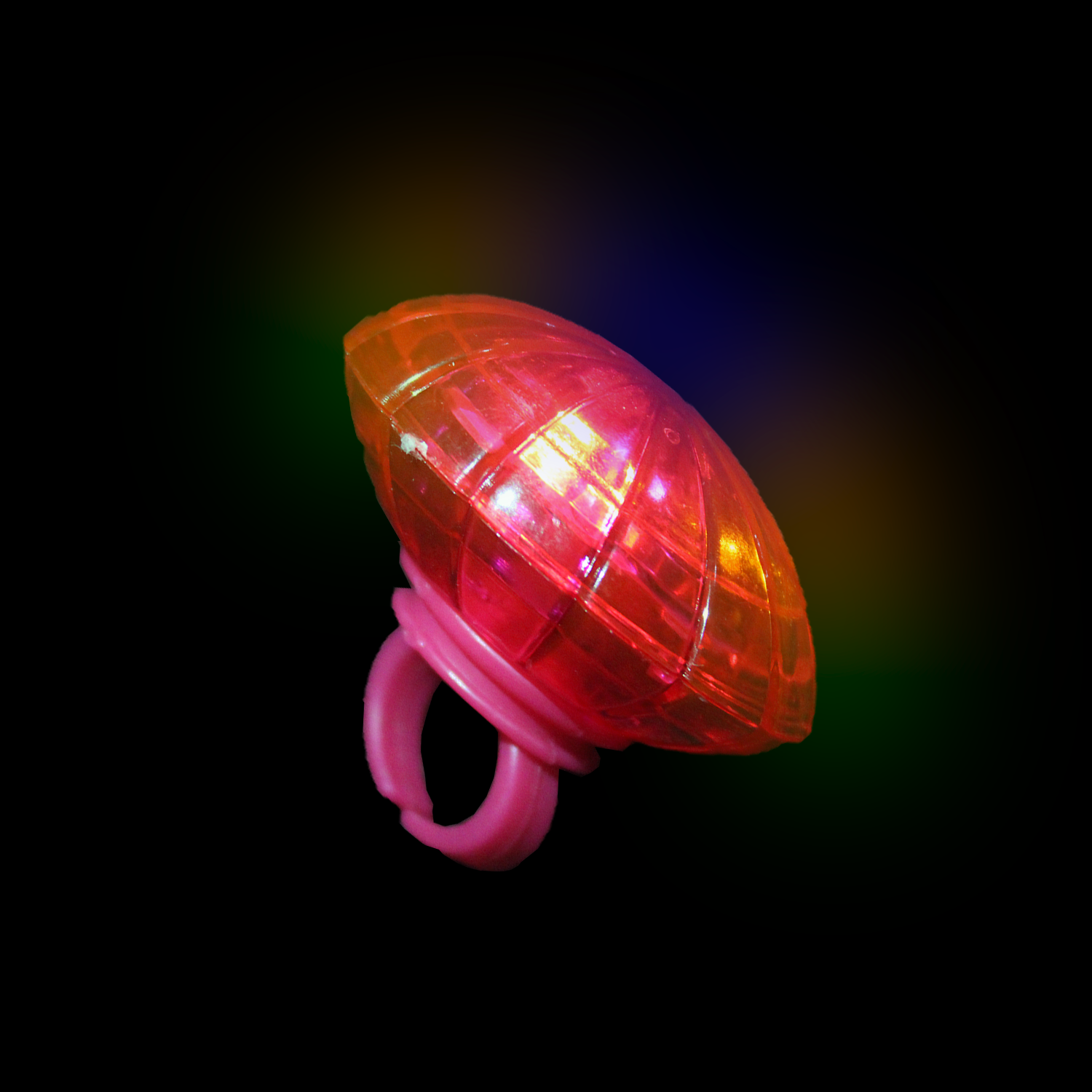 LightUp Flashing Supersized Ring Pink