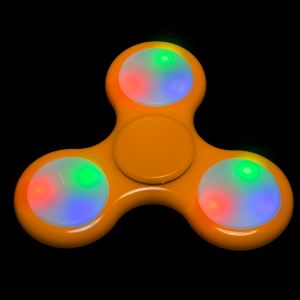 LED Light-Up Fidget Spinner - Orange