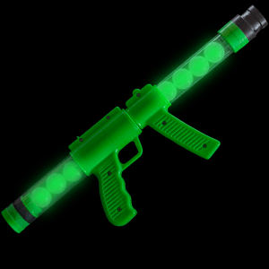 10 Glow in the Dark Ping Pong Ball Gun Moon Blaster 