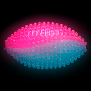 Light-Up Spikey Football- Pink/Blue