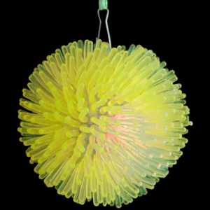 LED Light-Up Pom Pom Necklace - Yellow