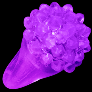 LED Flashing Bumpy Ring- Purple
