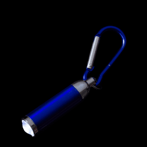 4" Super Flashlight Keychain- Blue