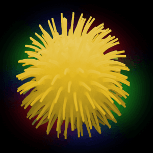 LED Flashing Pom-Pom Ball- Yellow