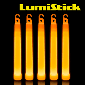 6'' Premium Glow Sticks - Orange
