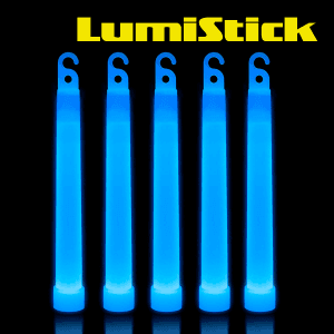 6'' Premium Glow Sticks - Blue