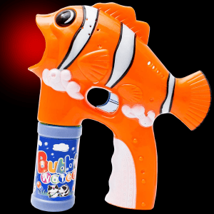 LED Light-Up Bubble Gun- Fish