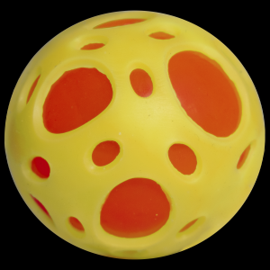 2.5" Light-Up Sports Ball- Yellow & Orange