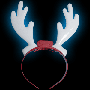 10" Light-Up Holiday Reindeer Antlers (Red)