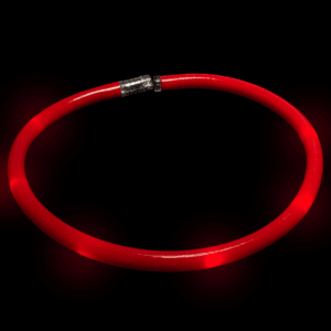 20" Light-Up Flashing Tube Necklace- Red