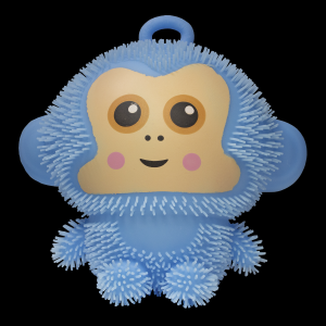 Light-Up Puffer Monkey- Blue