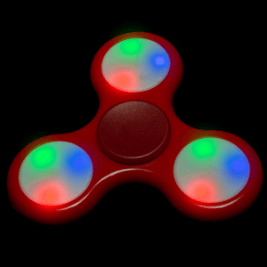 LED Light-Up Fidget Spinner - Red