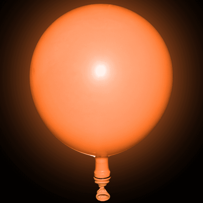 LED Light Up 14 Inch Blinky Balloons - Orange