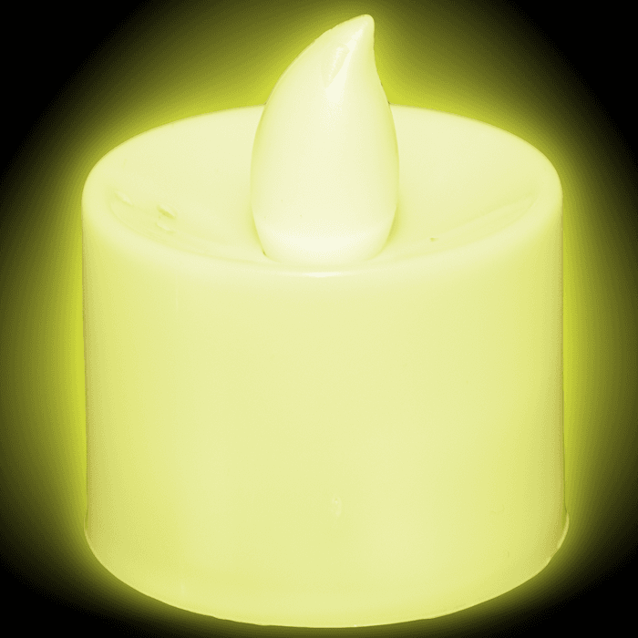 Light Up Tea Light LED Candles- Yellow