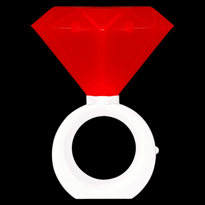 8" LED Diamond Ring Light- Red