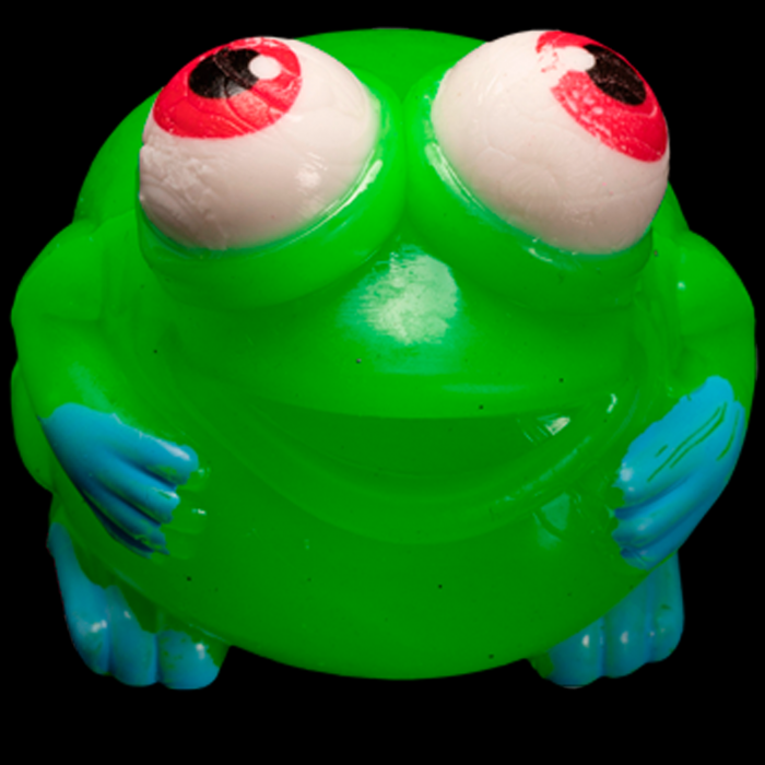 Light-Up Squeeze Frog- Green