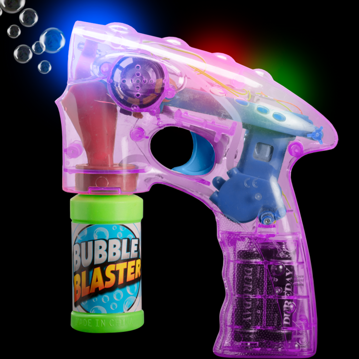 7" Light-Up Purple Bubble Blaster