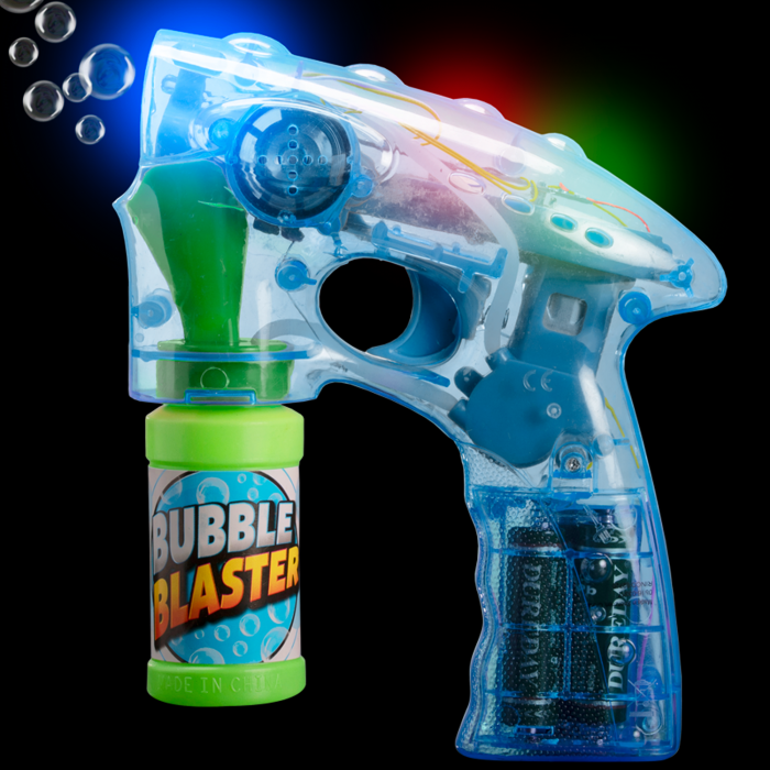 7" Light-Up Blue Bubble Blaster