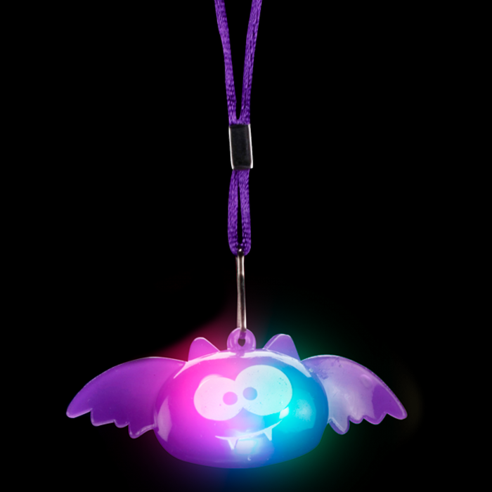 LED Halloween Necklace - Bat