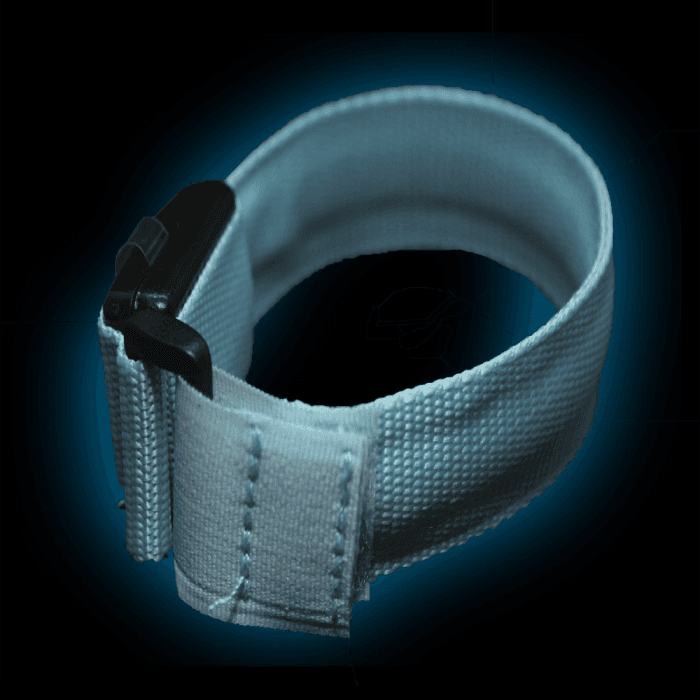 9.5" LED Fabric Bracelet- Blue