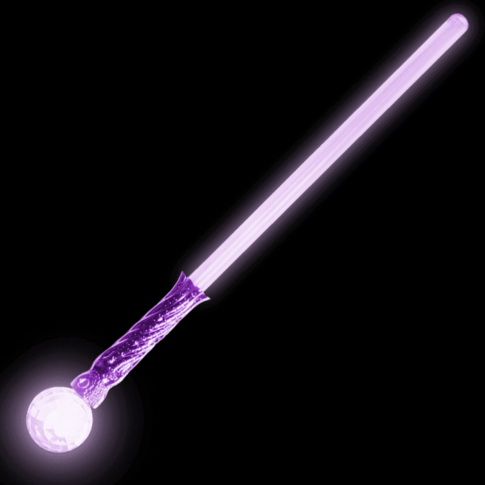 Light-Up Octopus Magic Ball Sword- Purple