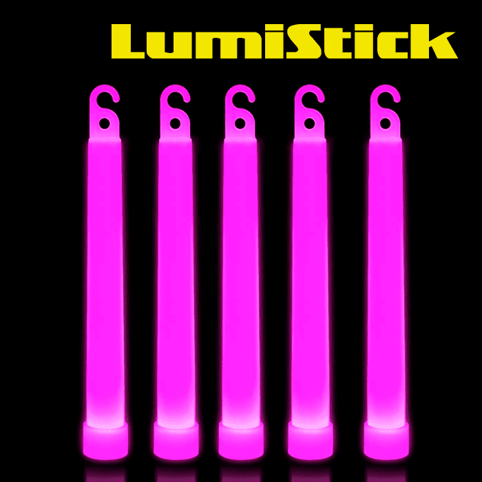6'' Premium Glow Sticks - Pink