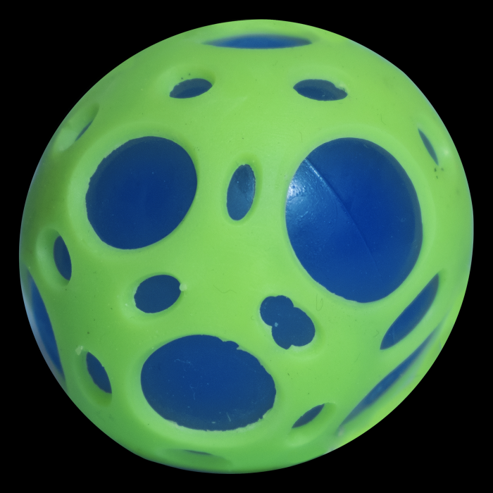 2.5" LightUp Sports Ball Green & Blue