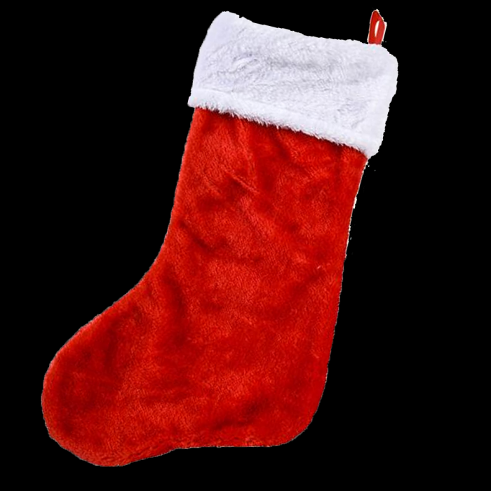 16" Red Plush Christmas Stocking