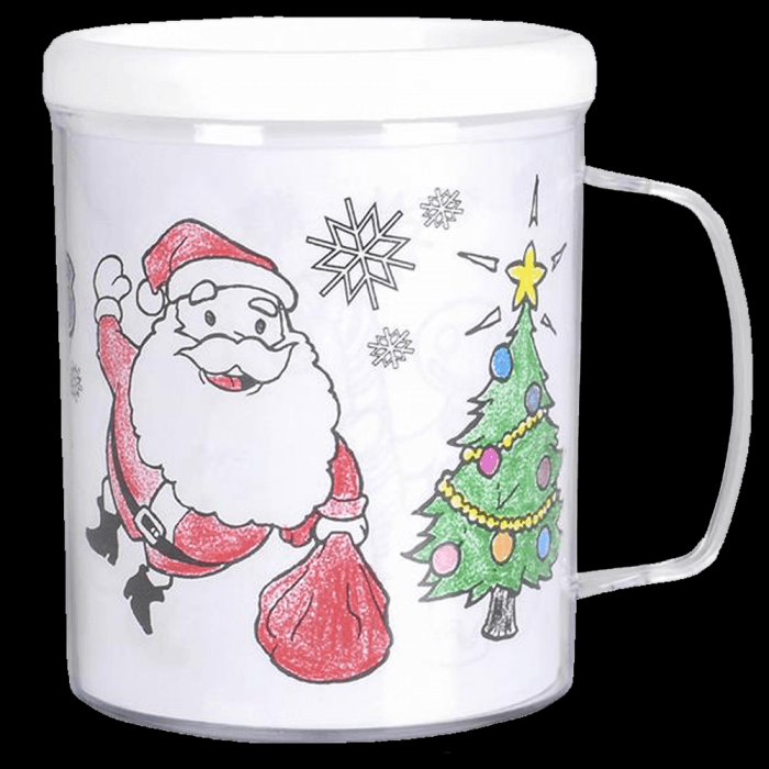 3.75" Christmas Coloring Mug