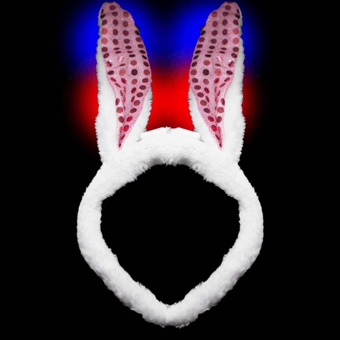 Light-Up Sequin Bunny Ears