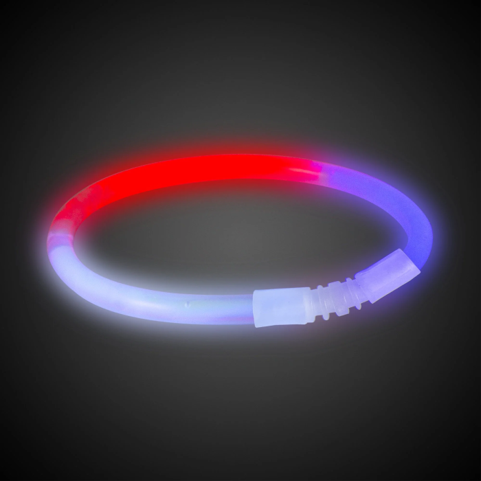 9" Bracelets -Red, White & Blue (50 Pack)