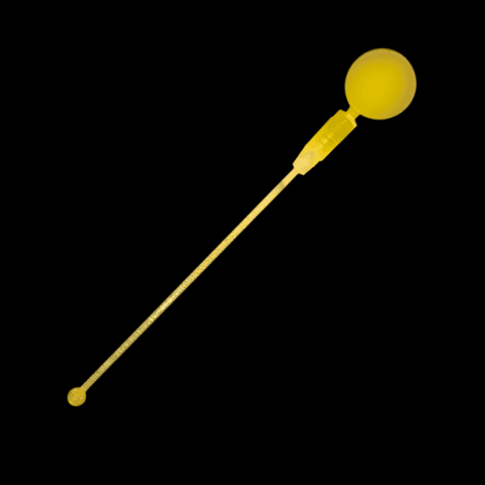 LED Light Up Circle Cocktail Stirrers - Yellow