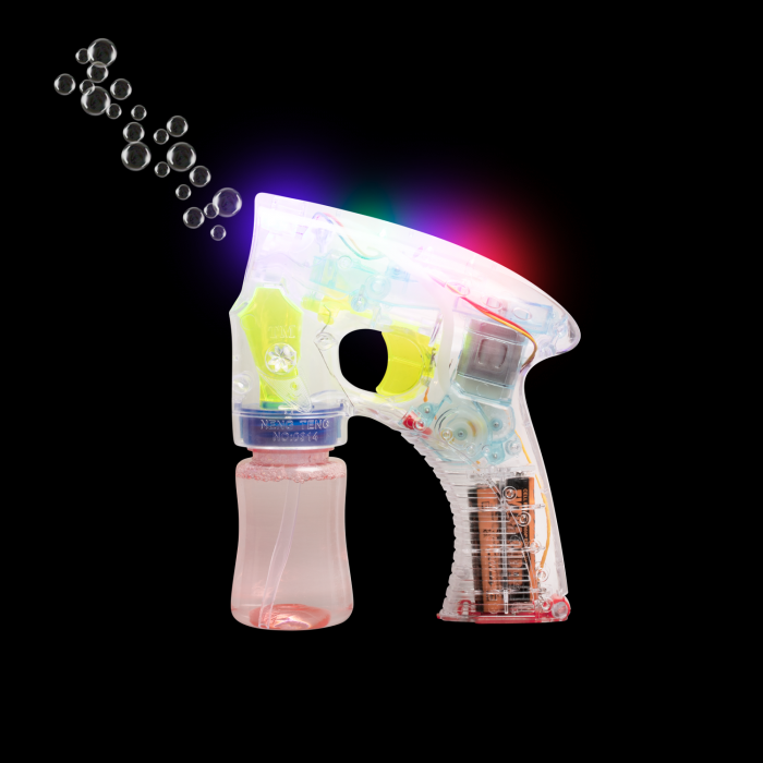 6" Light-Up Bubble Blaster Gun with Sound