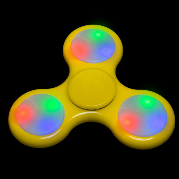 LED Light-Up Fidget Spinner - Yellow