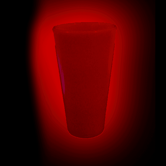 Glow in the Dark LED Light Up Shot Glass - 2 oz- Red