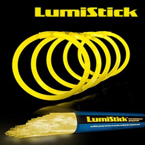 8 Inch Glowstick Bracelets - Yellow