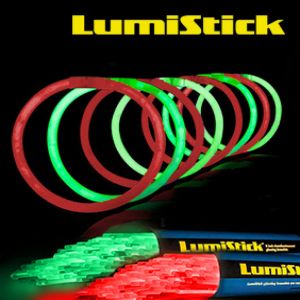 8 Inch Glow Sticks Bracelets for Christmas - Red & Green
